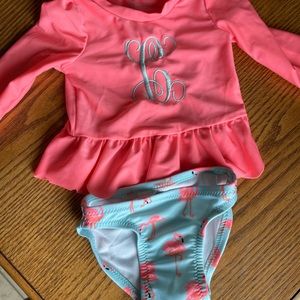 Cat and Jack baby swimsuit “C” monogrammed
